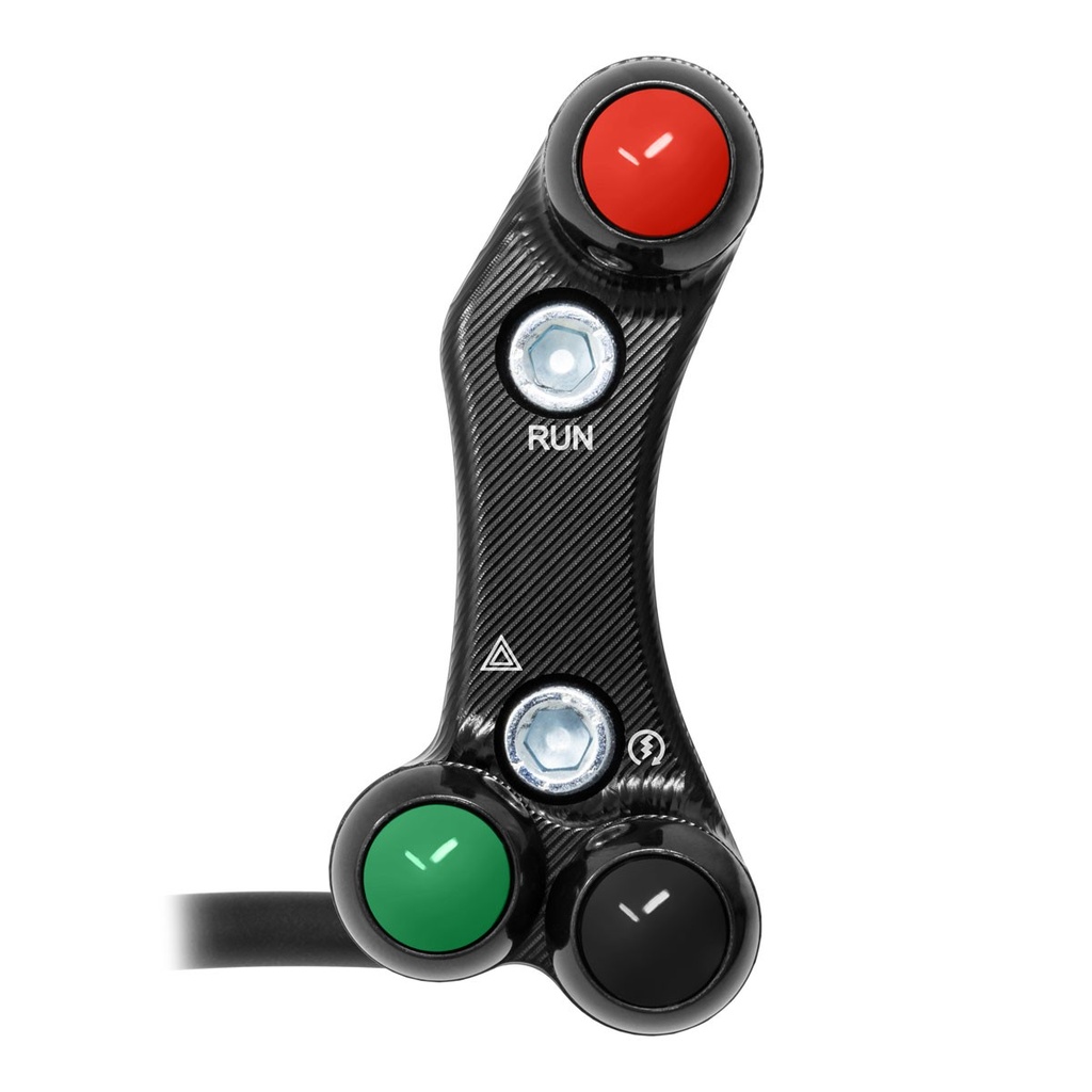[JPPLD062] Jetprime RHS Handlebar Switch for Triumph Triple 765 R (Black)