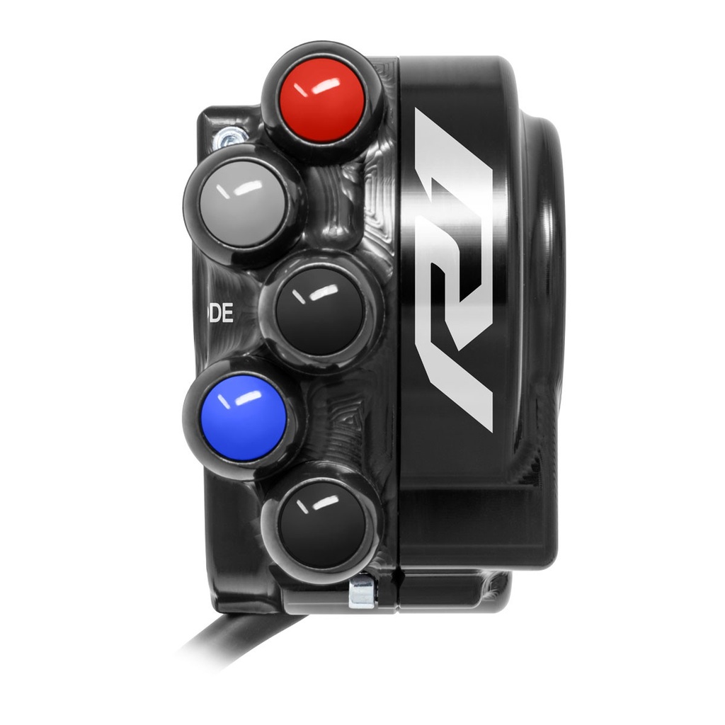 [JPCOYA033] Jetprime Throttle Cover with Handlebar Switch for Yamaha YZF-R1 (Black)