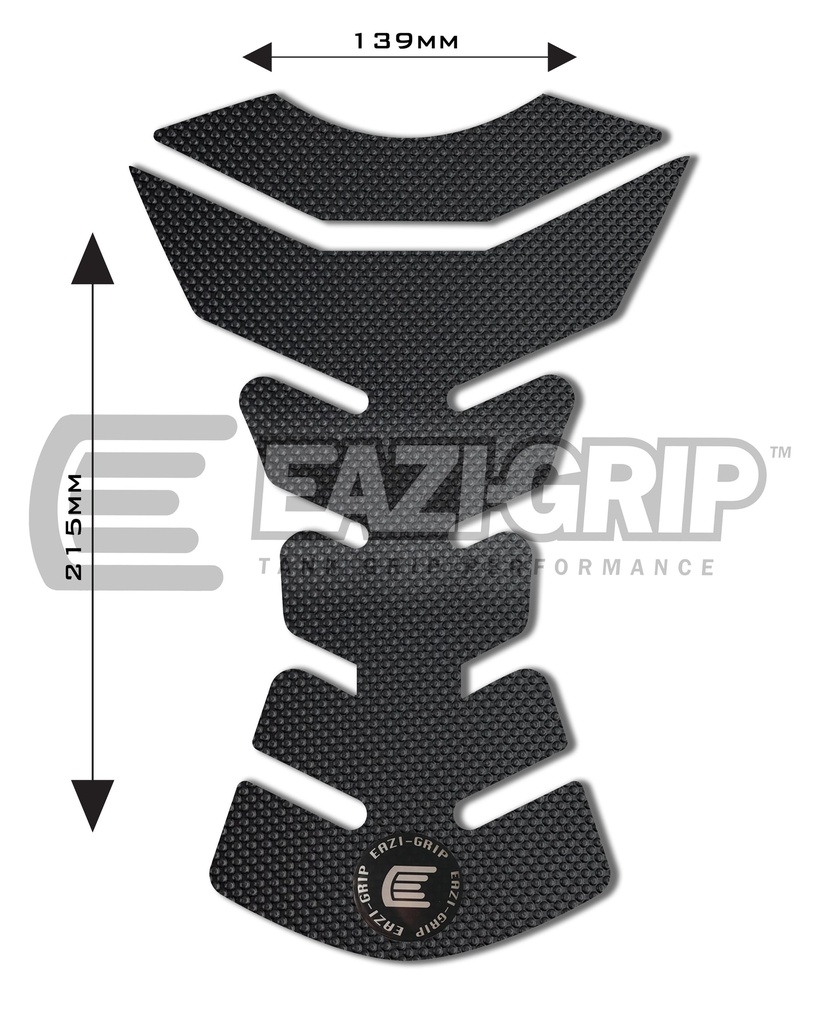 Eazi-Grip PRO Centre Tank Pad D 139mm x 215mm, clear or black