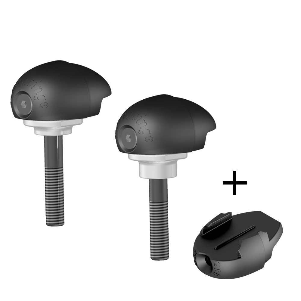 GBRacing Bullet Frame Sliders (Race) for Suzuki GSX-R 600 / 750 GoPro™ Camera Mount bundle